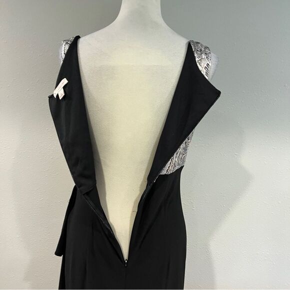 DressBarn Elegant Black and White Sleeveless knee length Dress size 10 - Picture 7 of 13